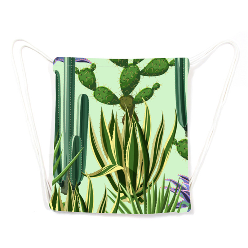 Canvas Drawstring Bag with Logo Printed 