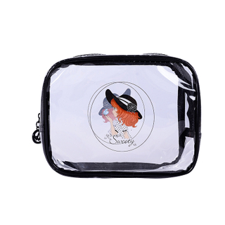 Waterproof Cosmetic Storage Transparent PVC Zipper Bag