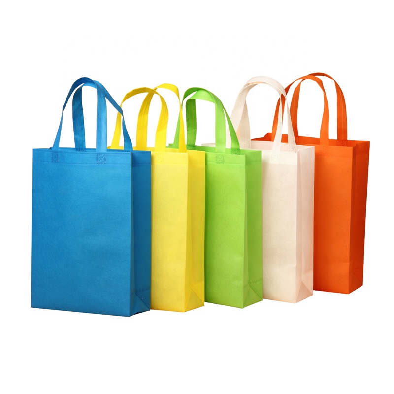 Colourful Heat Sealed Non Woven Shopping Tote Bag