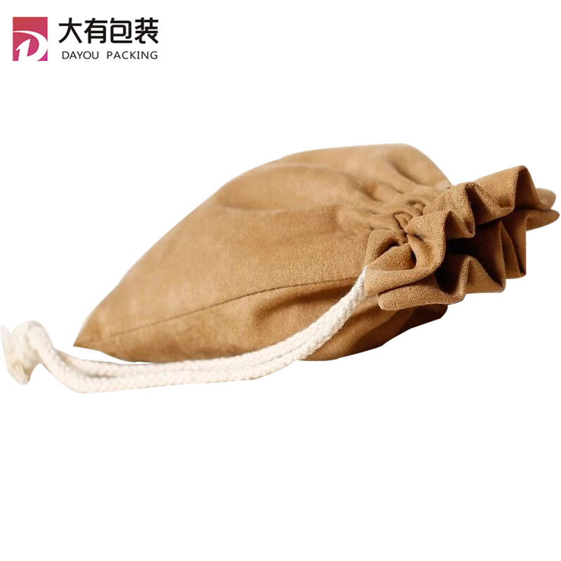 New Arrival Cotton Drawstring Packaging Velvet Jewelry Pouch Shoe Bag