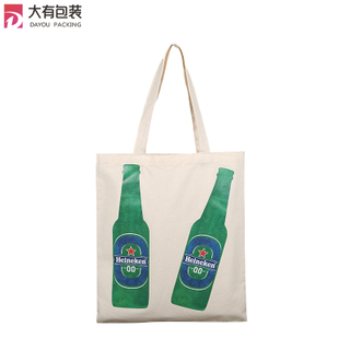 Promotional Reusable Eco Friendly Custom Logo Printed Cotton Canvas Shopping Tote Bag
