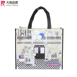 Wholesale Custom Printed Eco Friendly Recycle Reusable PP Laminated Non Woven Tote Shopping Bags