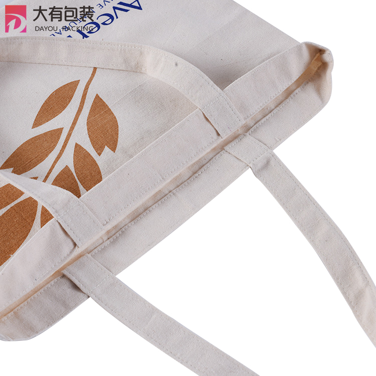 Customized Natural Color Cotton Canvas Bag for Shopping