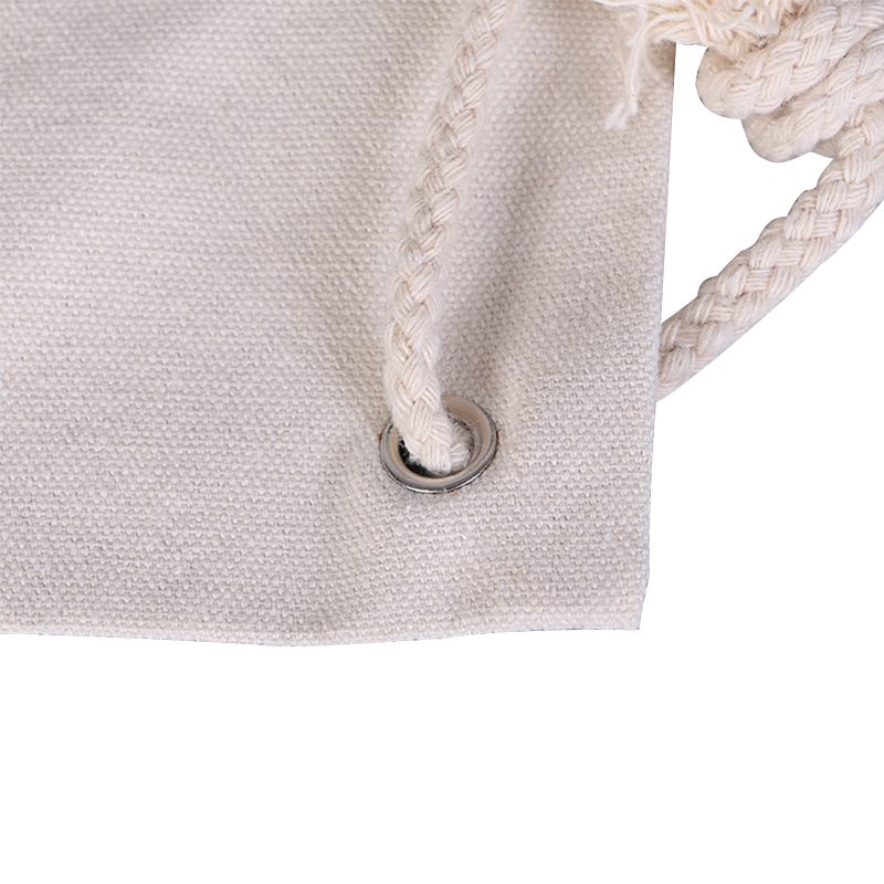  Wholesale White Custom Printed Laundry Organic Cotton Drawstring Bag