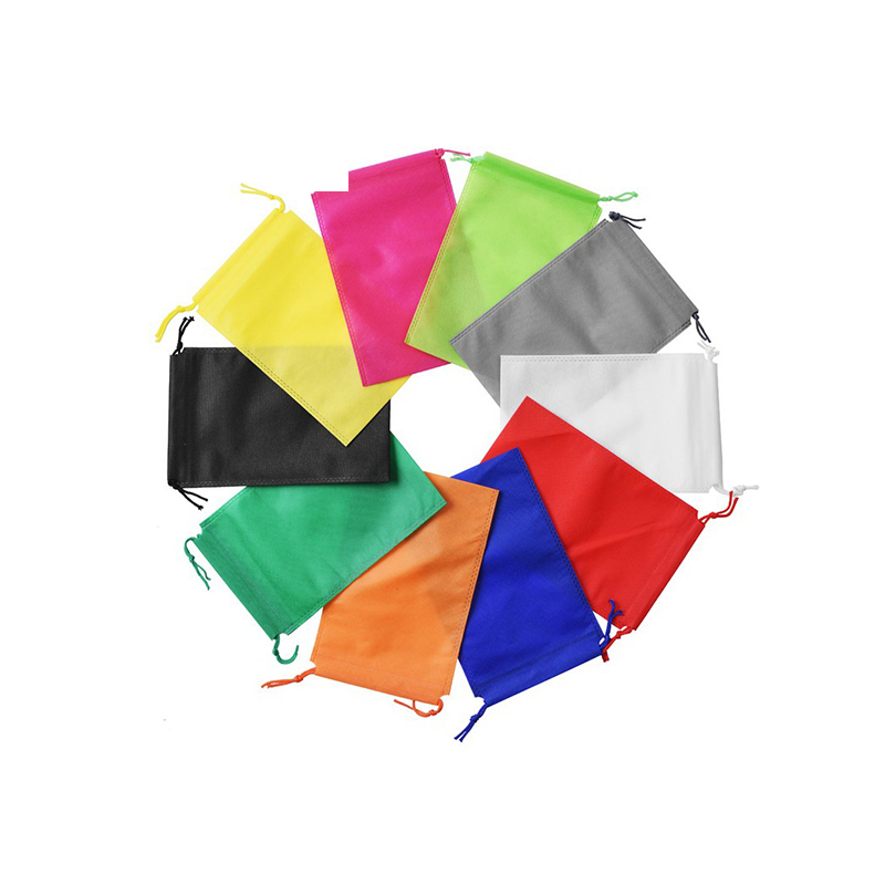 Colorful Non Woven Pouch Bag Small Drawstring Pouch