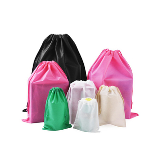 Custom Size Colourful Non Woven Drawstring Shoe Bag 