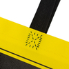Hot-sales Customized Yellow Simple Logo Printed on Ultrasonic Heat Seal Lamination PP Non Woven Handle Bag