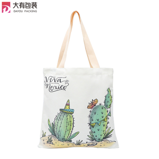 Custom Recycle Printed Logo Cotton Fabric Souvenir Bag, Wholesale Organic Cotton Canvas Bag