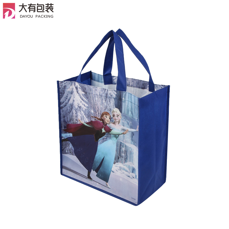 Pictures Printing Recyclable Eco Friendly Laminated PP Non Woven Shopping Bag