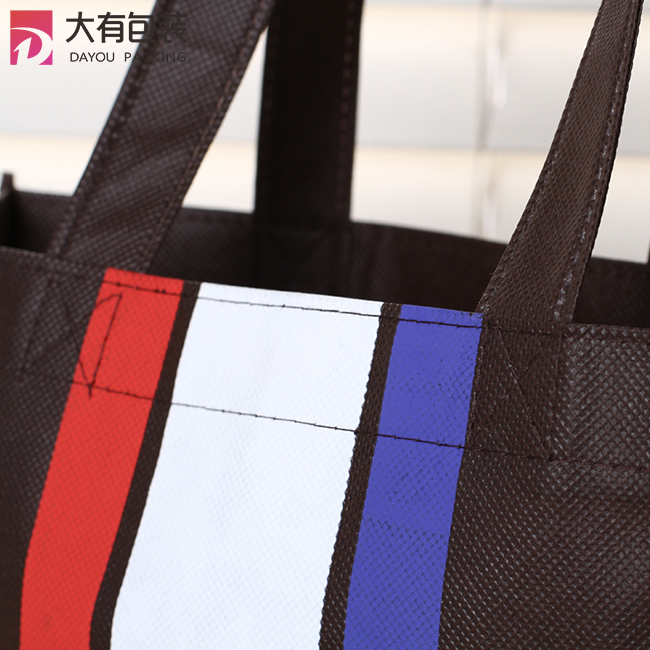 Multi-colour Silk Screen Printed Recyclable Eco Non Woven Promotion Shopping Bag 